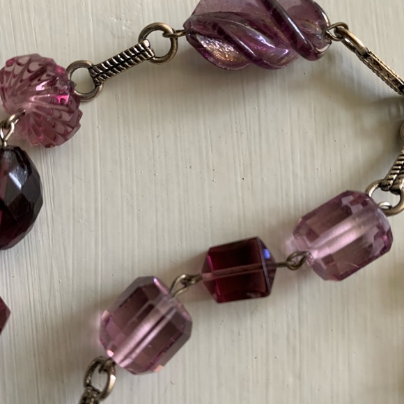 Vintage Art Deco Crystal Necklace - Picture 3 of 5